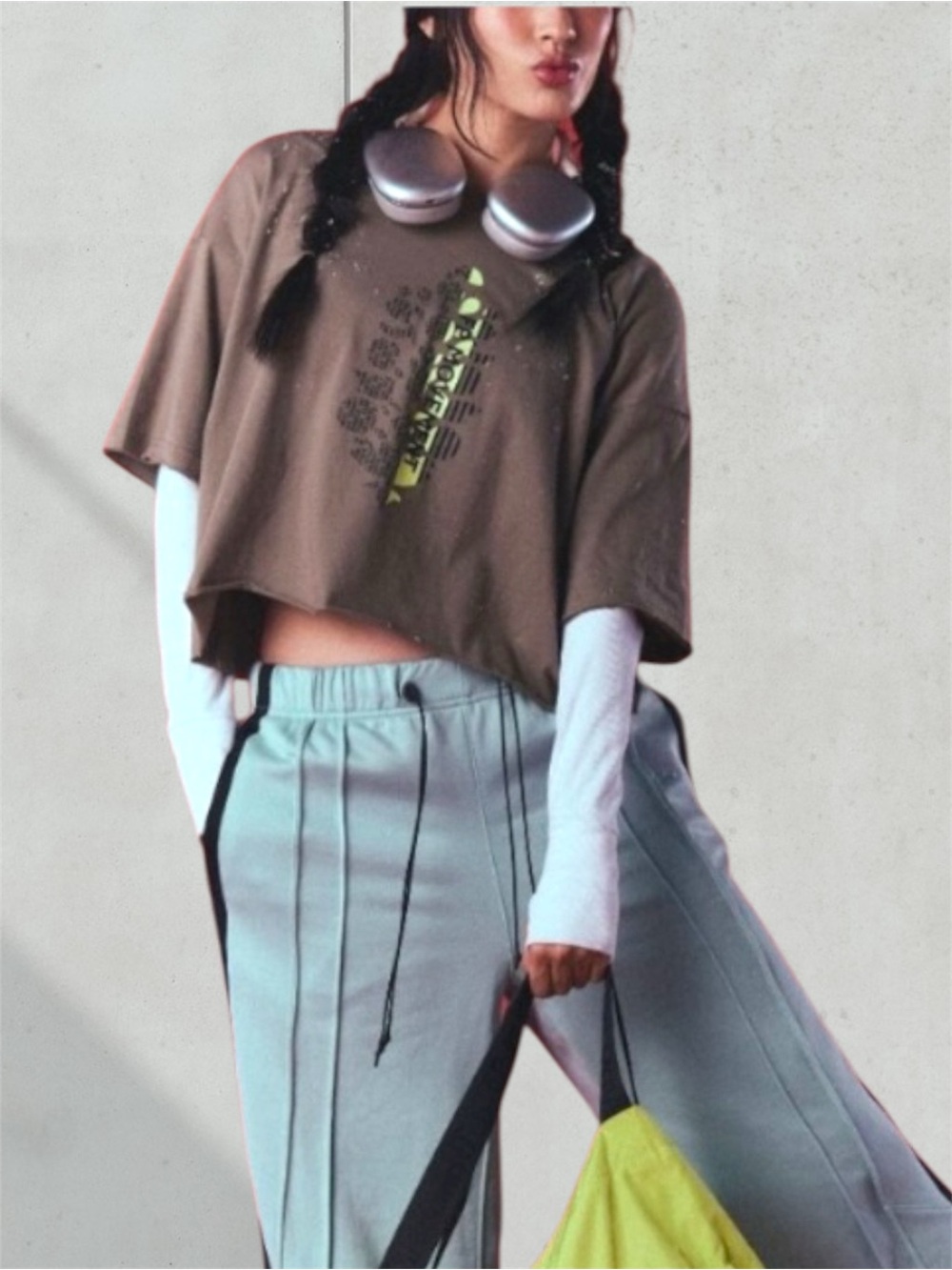 FP MOVEMENT Inspire Buti Logo Tee Sage NWT